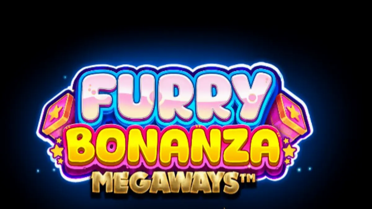 Furry Bonanza Megaways slot gameplay interface na may mga cute na bear characters